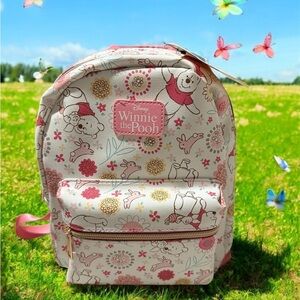 Disney Winnie the Pooh Backpack - Pink and White